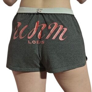 UNM LOBOS Women's Gray Athletic Shorts Lounge gym apparel sports Size Small